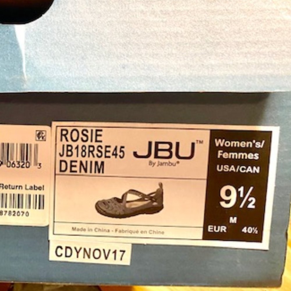 JBU By Jambu Blue Denim Wildflower Mary Jane Shoes - Size 9.5 - Picture 12 of 12